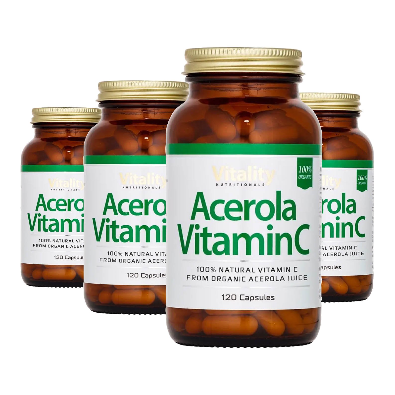 Acérola Bio, 25% Vitamine C  120 comprimés - AMOSEEDS 